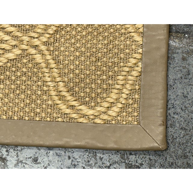 2010s 6ft 1in X 8ft 3in Stark Woven Jute Trellis Area Rug For Sale - Image 5 of 12