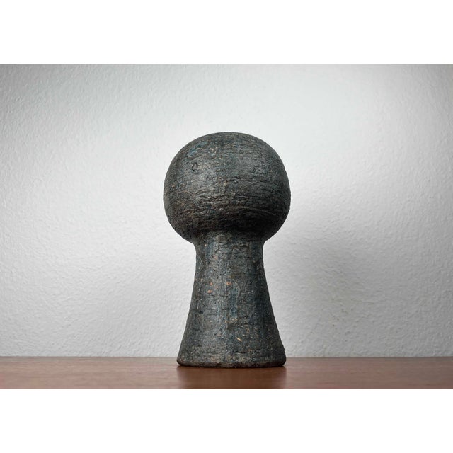 Vintage Brutalist German Studio Pottery Vase from Gerhard Liebenthron, 1981, in Very Good conditions. Designed 1980 to...