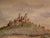 Modern Heinrich Pforr, Hanstein Castle with the Village of Rimbach, Thuringia, 1936, Watercolor For Sale - Image 3 of 13