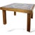 Rustic Mid-Century French Tiger Oak Side Table with Tiles, 1970s For Sale - Image 3 of 9