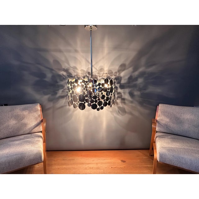Spectacular idl italia style pendant lamp from the lude da vivere collection, bubbles series, model 427/6, in the striking...