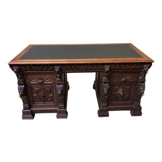 Antique Impressive Wilhelminian Style Desk For Sale