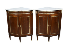Louis XVI Mahogany Side Tables, Set of 2