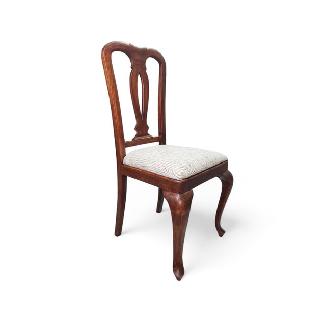 Queen Anne Chairs in Mahogany, Set of 6 For Sale - Image 9 of 9