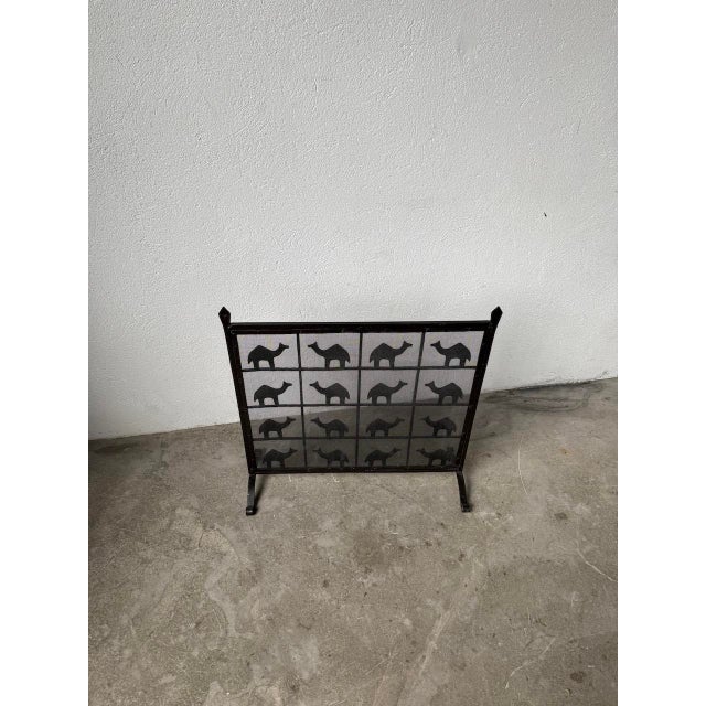 Wrought Iron Fire Screen from Les Marolles, 1950 For Sale - Image 14 of 18