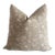 Sausalito Floral Block Printed Linen Pillow For Sale