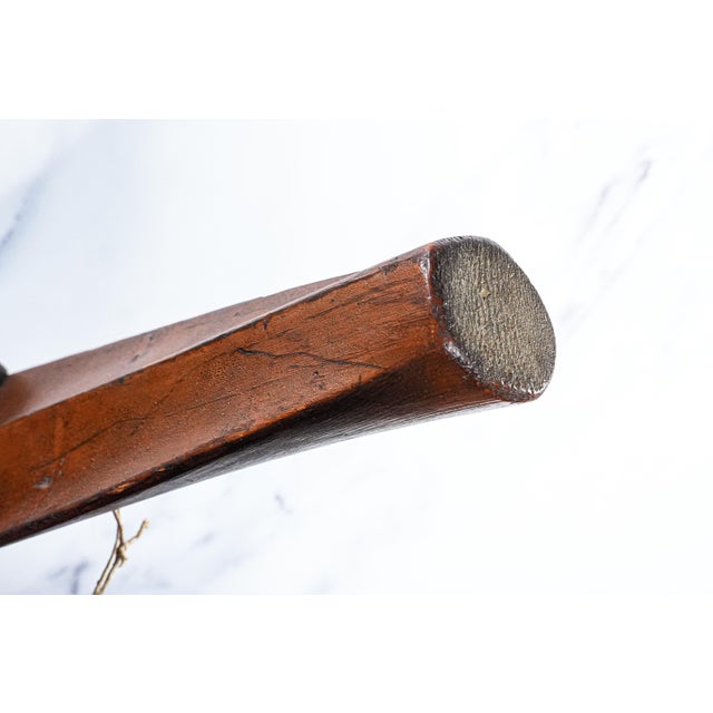 Rare Antique English Clare College Cambridge University Hand Painted Rowing Oar Repurposed Pipe Shelf Rack Tobacciana For Sale - Image 14 of 14