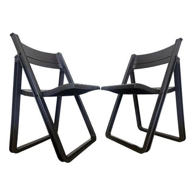 Vintage French Folding Chairs, 1979, Set of 2 For Sale