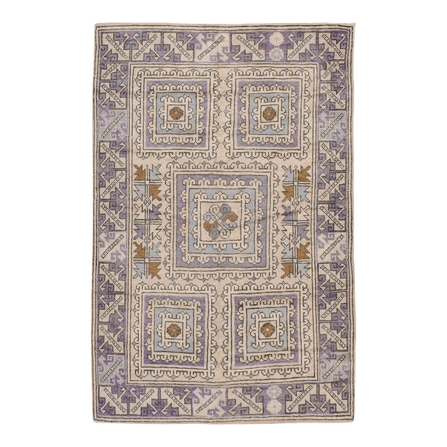 Galerie Shabab Collection Mid-20th Century Turkish Anatolian Throw Rug For Sale