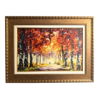 Daniel Wall “Sweet Autumn” Hand‑Embellished Signed Giclée — Limited Edition 15/200 For Sale