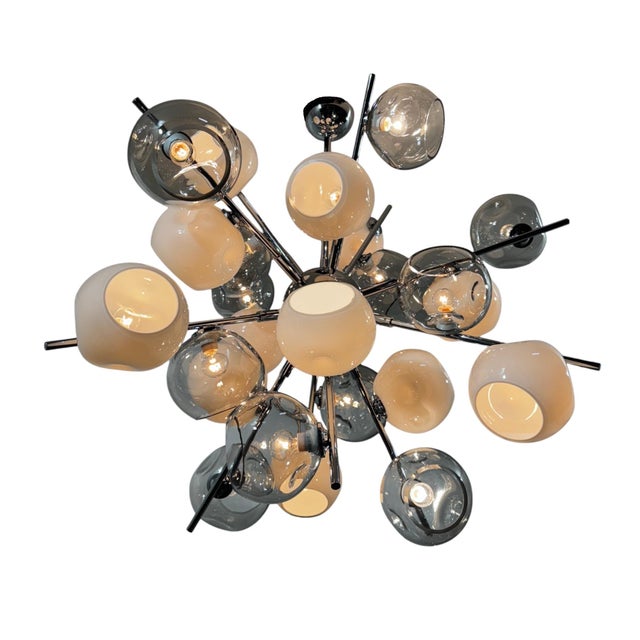 Metal 21st Century Bicroma Sputnik Chandelier by Fabio LTD For Sale - Image 7 of 8