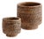 Burma Rattan Cachepots Small, Set Of 2 For Sale