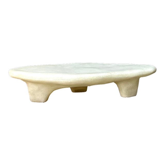 Vintage Molded Resin Biomorphic Coffee Table For Sale