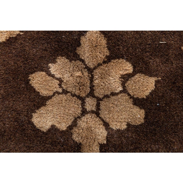 Traditional Antique Chinese Floral Wool Rug Doris Leslie Blau For Sale - Image 3 of 8