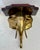 Mid 20th Century Pair Hollywood Regency Style Elephant Head Motif Brass Wall Brackets For Sale - Image 10 of 14