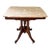 Early 1900s Eastlake Marble Top, Walnut Center Table, by Bassett Table Company For Sale