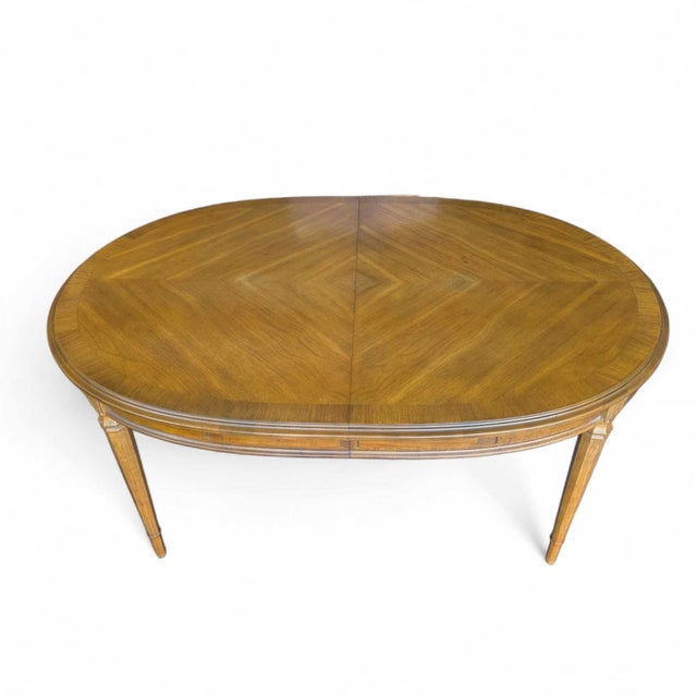 Wood 1960s Drexel Esperanto Walnut Extension Dining Table, Mid-Century For Sale - Image 7 of 18