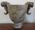 French 1920s French Art Deco Carved Marble Vase Urn with Stylized Cornucopia Handles For Sale - Image 3 of 11