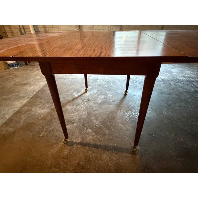 Vintage MCM Danish Rosewood Drop Leaf Dining Room Table Mid Century Modern For Sale - Image 14 of 14
