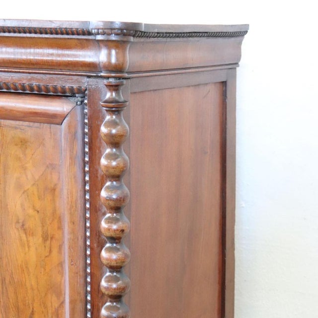 Small Antique Wardrobe in Walnut, 1800s For Sale - Image 11 of 14
