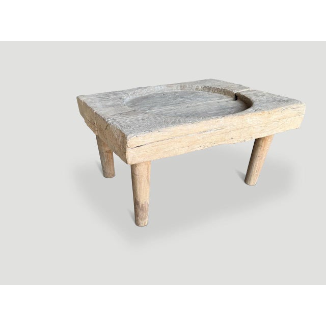 Andrianna Shamaris One of a Kind Teak Wood Coffee Table For Sale In New York - Image 6 of 6