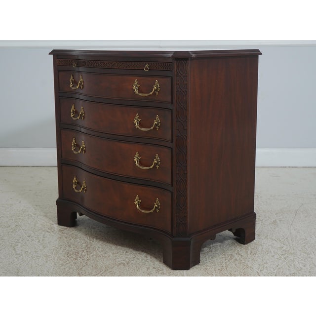 Age: C.2005 Details: Finish No.29 Mahogany High Quality Construction 18 C. Design Chippendale Style Figural Mahogany...