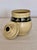 1900s Antique Ceramic Jar With Lid and Charming Black Details For Sale - Image 4 of 6