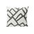 Schumacher Zimba 20" Pillow in Charcoal & White For Sale
