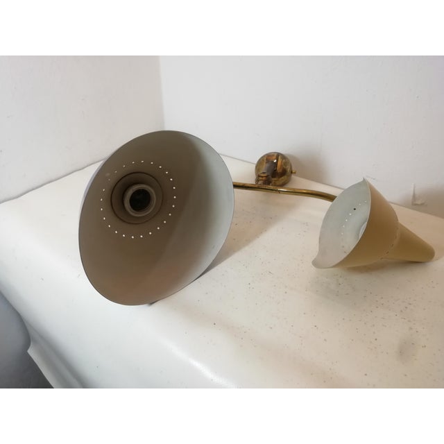 Two-Cone Wall Lamp by Oscar Torlasco for Lumen, Italy, 1950s For Sale - Image 9 of 13
