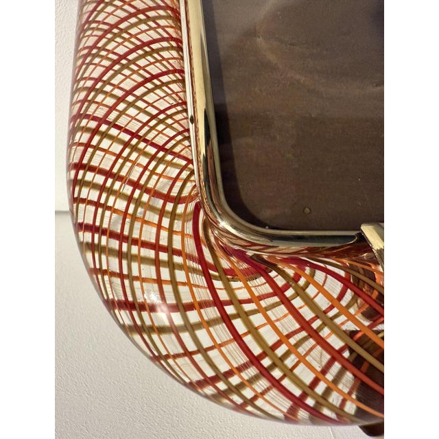 Photo Frame in Red Filigree Murano Glass, 2000s For Sale - Image 13 of 16