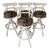Set of 4 Bamboo Barstools For Sale