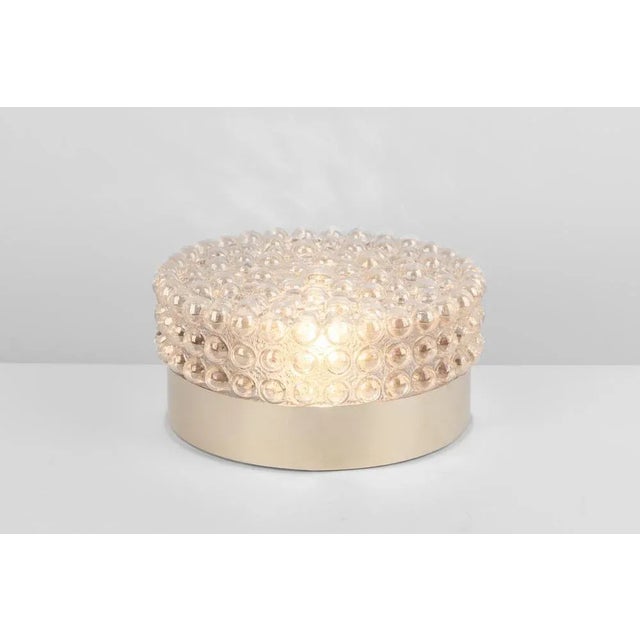 Metal Large Amber Bubble Glass Wall Lights from Glashütte Limburg, Germany, 1970s For Sale - Image 7 of 13