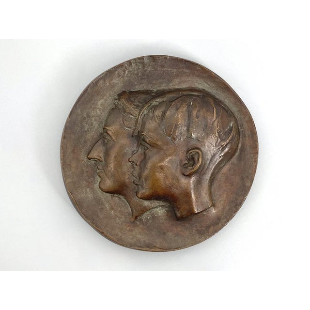 Walter Kalot, Relief with Portraits, 1950s, Bronze For Sale - Image 16 of 16