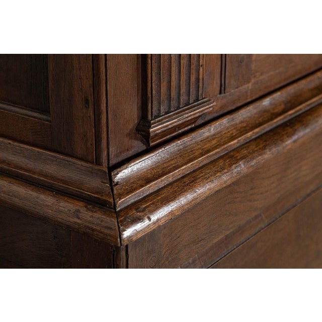 Large 18th Century English Oak Livery Cupboard, 1770s For Sale - Image 10 of 18