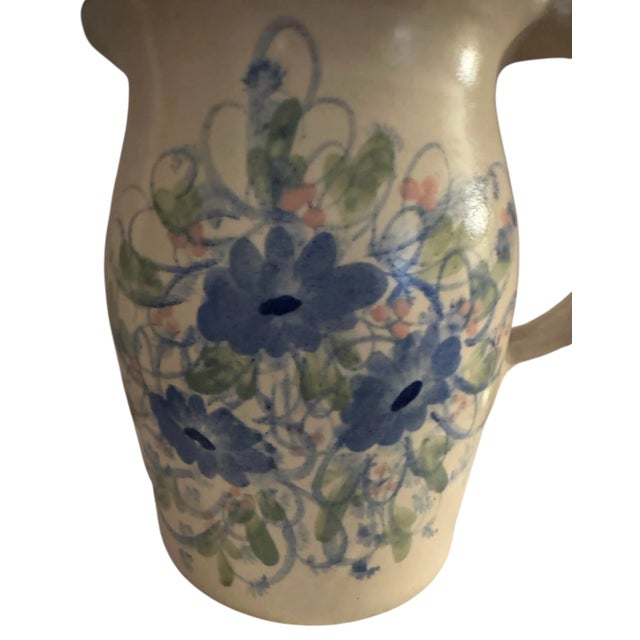 Vintage East Texas Pottery Pitcher Vase For Sale - Image 4 of 12
