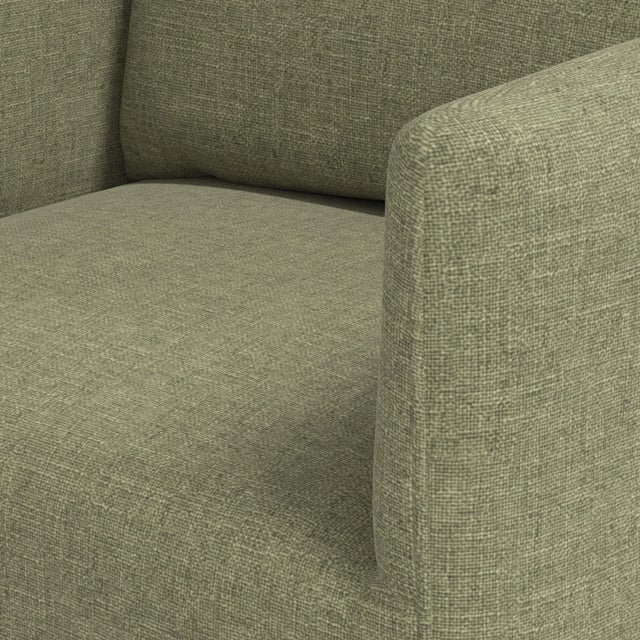 Textile Stoffer Home x Cloth & Company Lindy Slipcover Dining Arm Chair in Textured Linen Laurel For Sale - Image 7 of 7