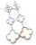 Metal Van Cleef & Arpels White Gold Magic Alhambra Mop Chalcedony Earrings, Pair For Sale - Image 7 of 11