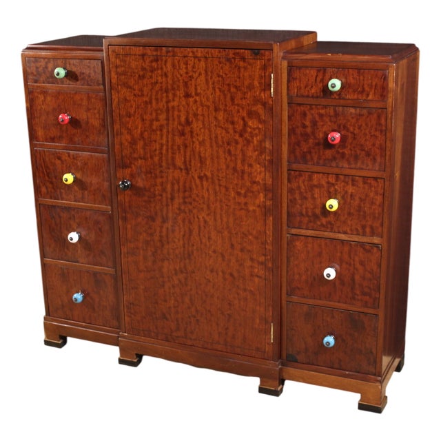 20th Century Art Deco English Chest of Drawers, 1920s For Sale