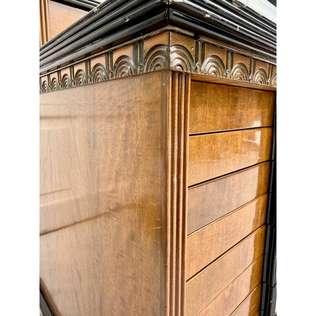 Vintage Art Deco American Cabinet Co. Steel Office Cabinet With Porcelain Enamel Top For Sale - Image 16 of 18