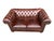 English Love Seat Vintage Chesterfield Leather For Sale - Image 12 of 16