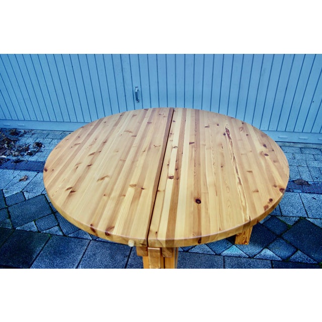 Large Modern Danish Table in Pine by Tage Poulsen, 1970 For Sale - Image 11 of 12