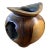 Late 20th Century Rustic Turned Wood Vase For Sale