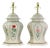 Vintage Hand-Painted Hexagonal Tole Ginger Jar Table Lamps - a Pair For Sale