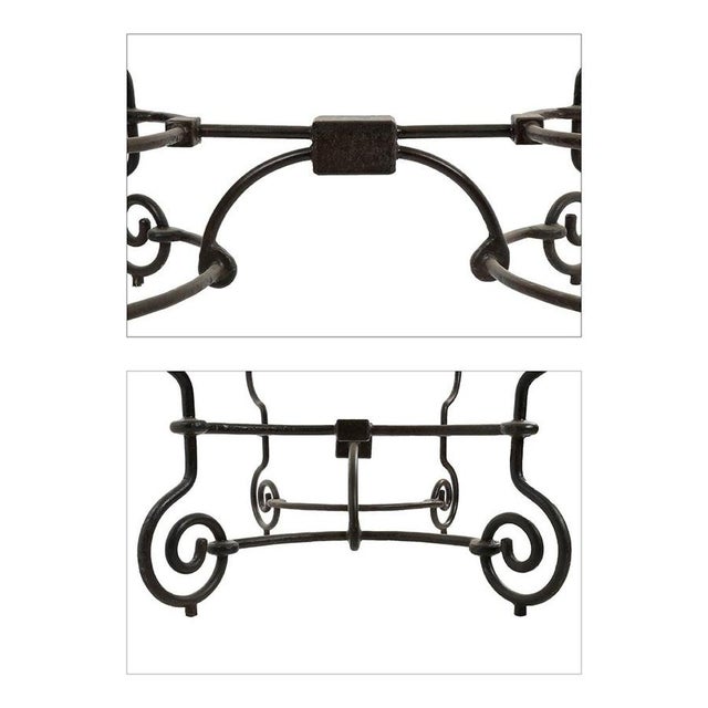 Iron Table with Marble Top For Sale - Image 4 of 7