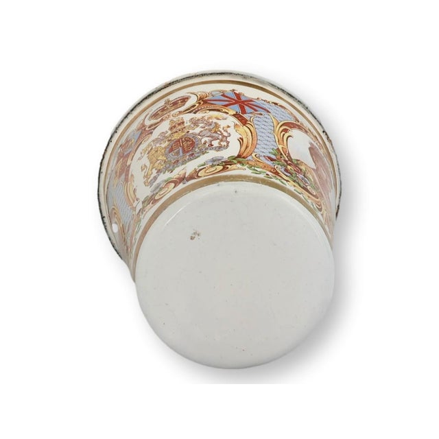 Traditional 1911 George v & Queen Mary Coronation Enamel Beaker For Sale - Image 3 of 6