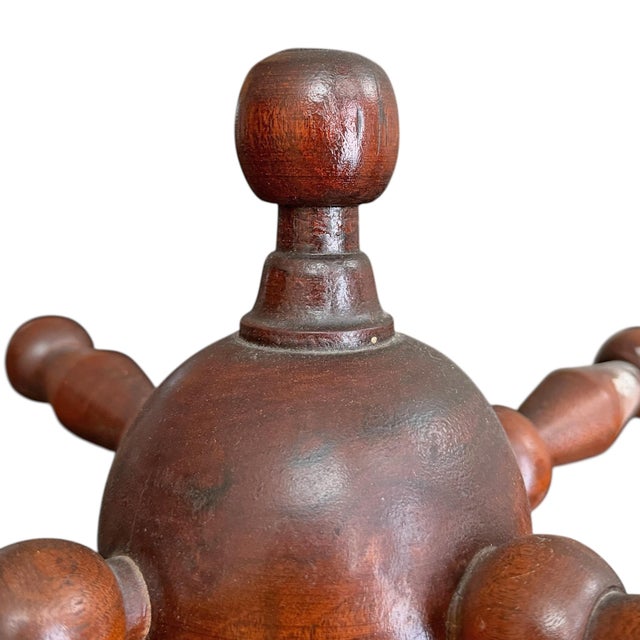 Brown 19th Century American Folk Art Hall Tree For Sale - Image 8 of 12