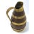 French Provincial Antique French Oak & Brass Miniature Wine Jug For Sale - Image 3 of 6