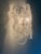 Murano Set of Two Transparent and White “Fiamma” Murano Glass Wall Sconces For Sale - Image 4 of 10