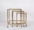 Brass & Glass Top Nesting Tables from Maison Jansen, 1970s, Set of 3 For Sale - Image 12 of 18