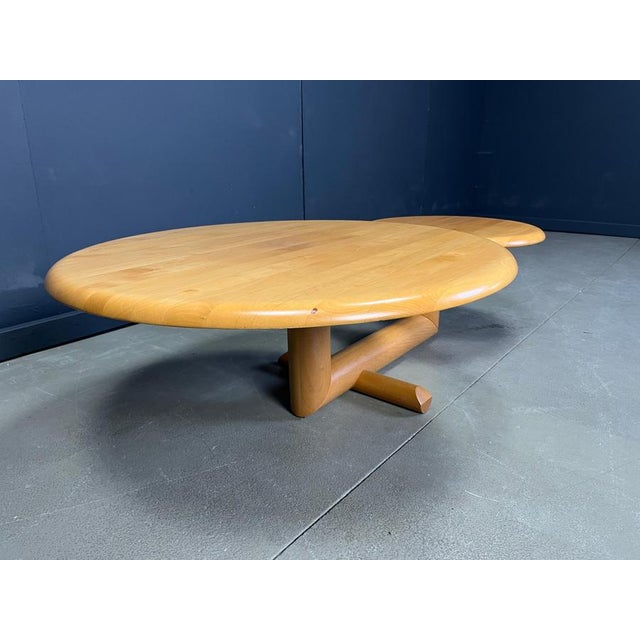 Wooden Two-Tier Pivoting Top Coffee Table from Roche Bobois, 1980s For Sale - Image 6 of 15